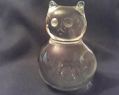 Baccarat Roly Poly Fat Cat Glass Crystal Figurine