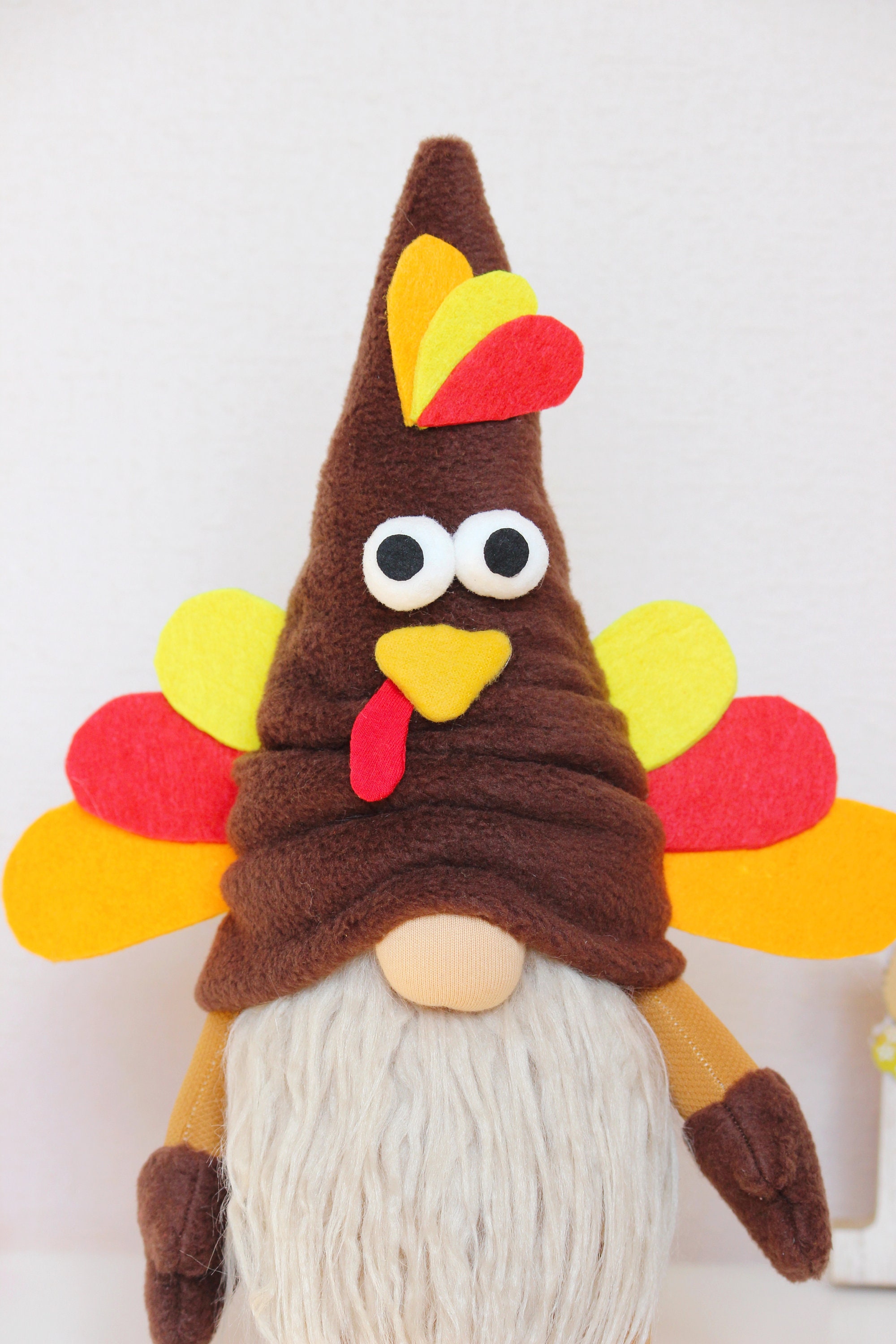 Turkey Gnome / Thanksgiving decor / Fall Autumn Gift / Etsy