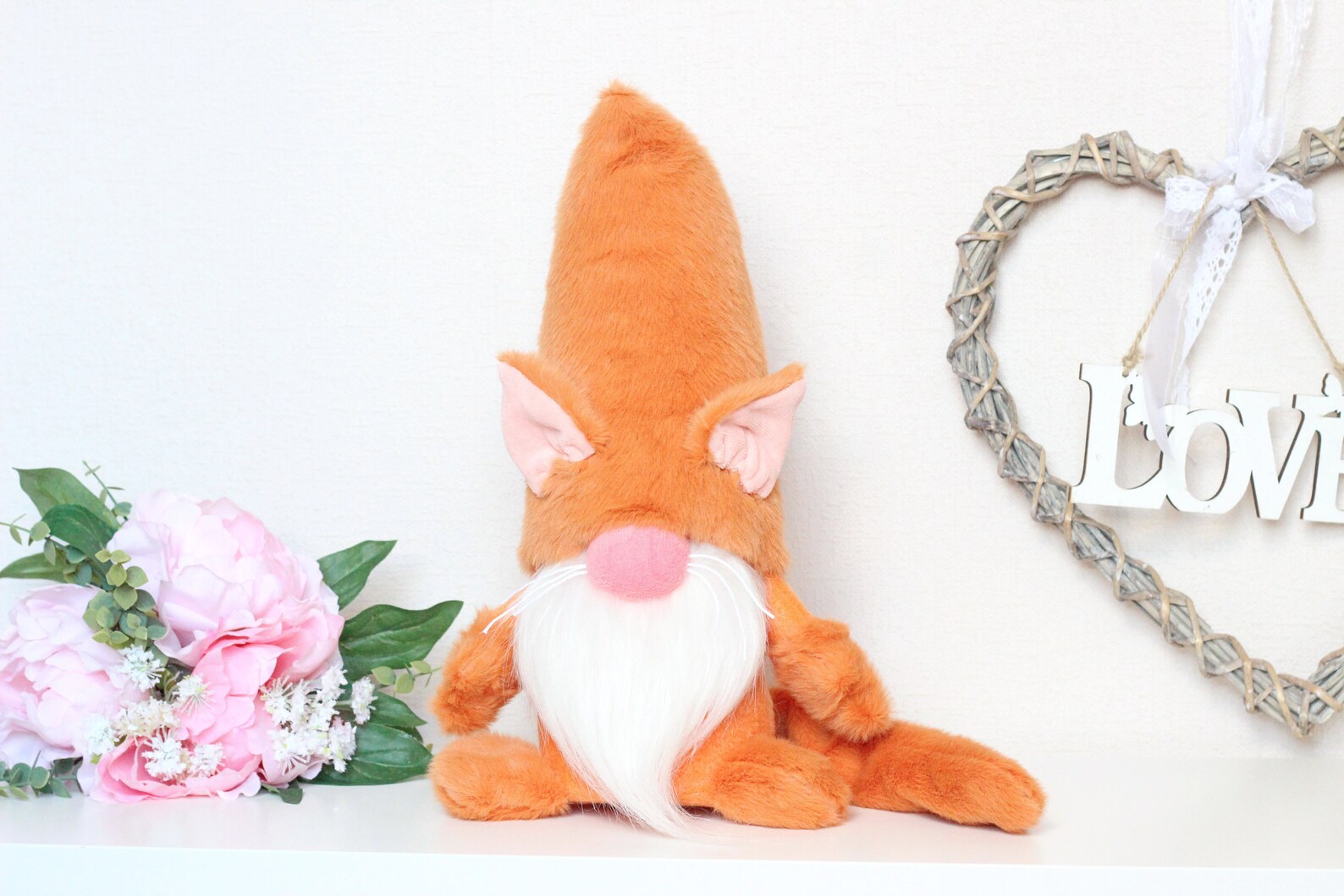Ginger Cat Gnome / Cute plush Pet Animal Toy Etsy