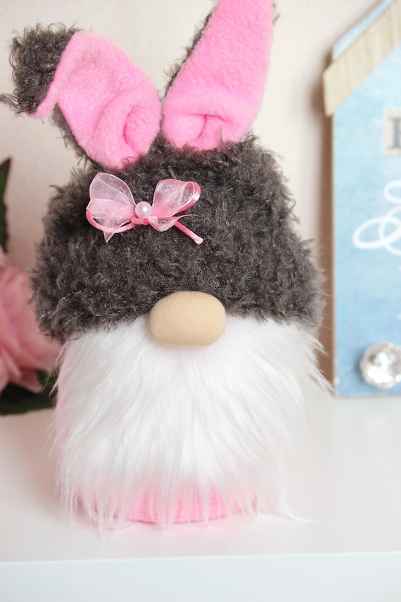 Stuffed Soft Toys Faceless Old Man Gnomes Hot Pink SO-buts Easter Rabbit Ornament Easter Party Favor Easter Gnomes Bunny Spring Gifts Room Plush Toys Faceless Doll Decorations Present