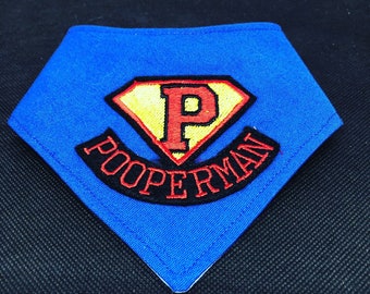 Pooperman Dog Bandana