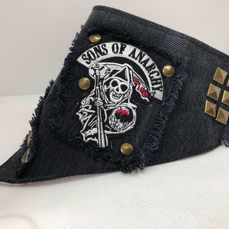 Sons of Anarchy Biker Denim Dog Bandana