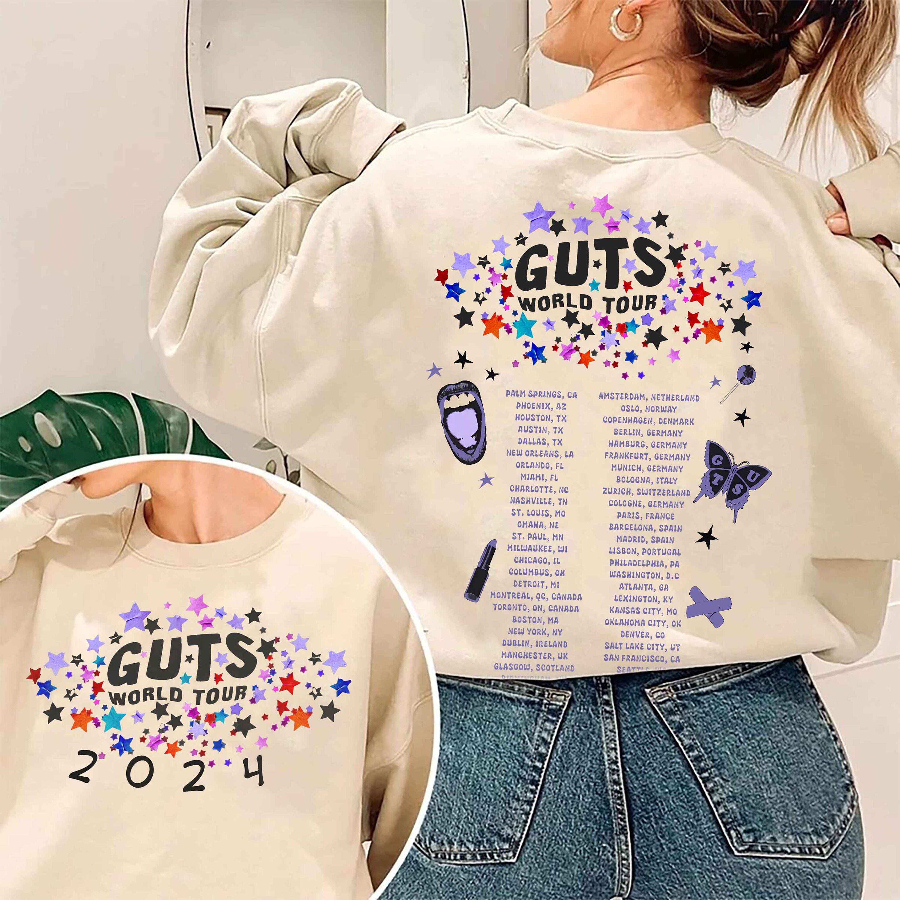 Olivia Guts Tour PNG, Olivia Rodrigo Png, Guts Tour 2024 Png - Etsy