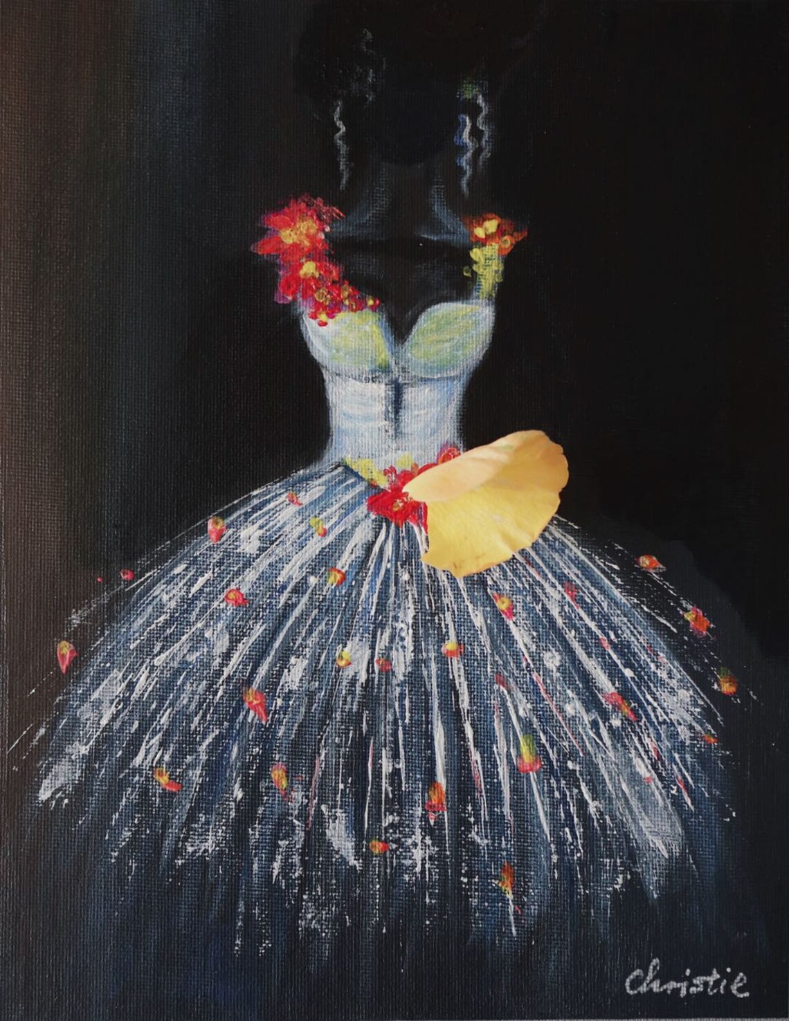 Dancing Skirt/Acrylic paintings on canvas modern art Etsy