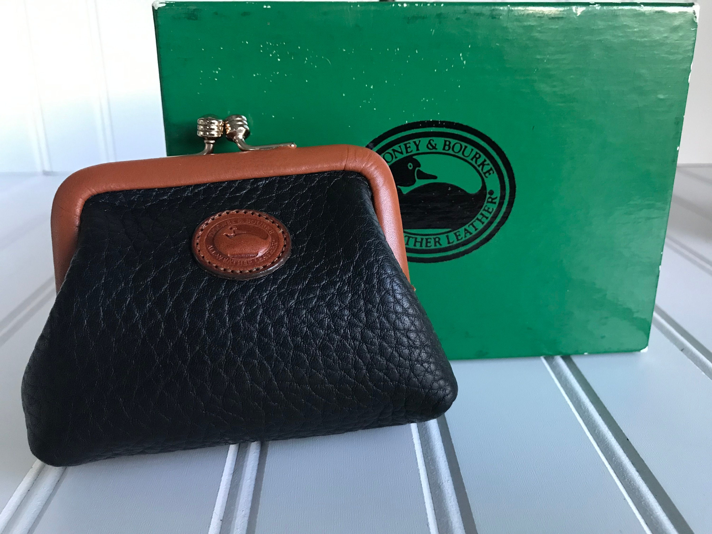 New Vintage Dooney Bourke Kiss Lock Coin Purse Etsy