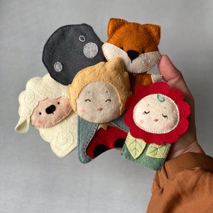 Little Prince finger puppets Puppets play set Kids party favour Baby Shower gift Finger Theater image 5