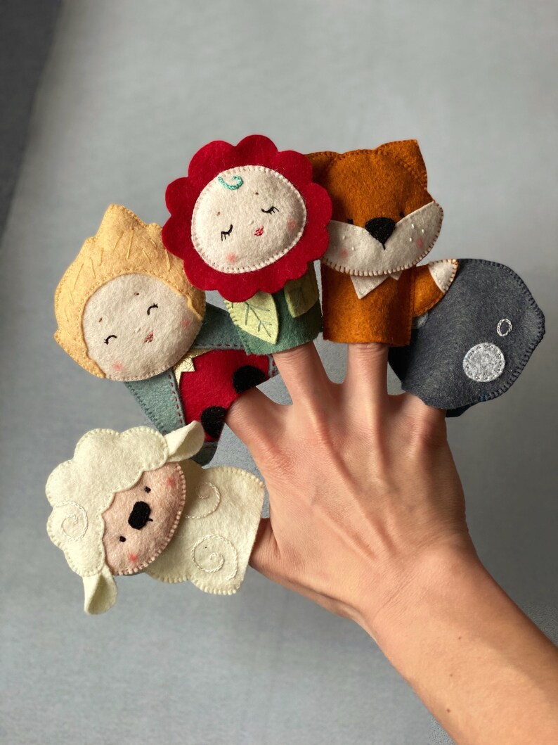 Little Prince finger puppets Puppets play set Kids party favour Baby Shower gift Finger Theater image 1