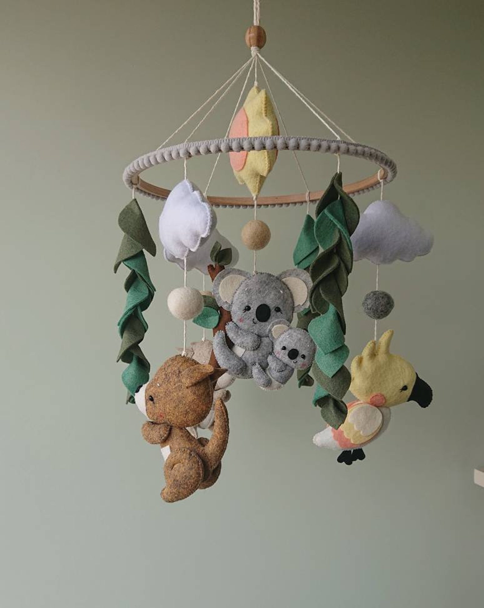 Australian animals mobile koala crib mobile Koala nursery Etsy