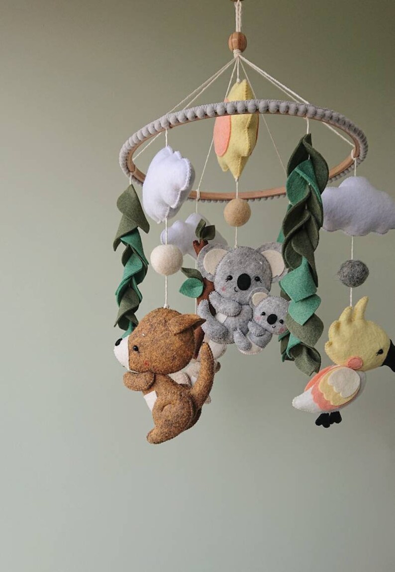 Australian animals mobile koala crib mobile Koala nursery Etsy