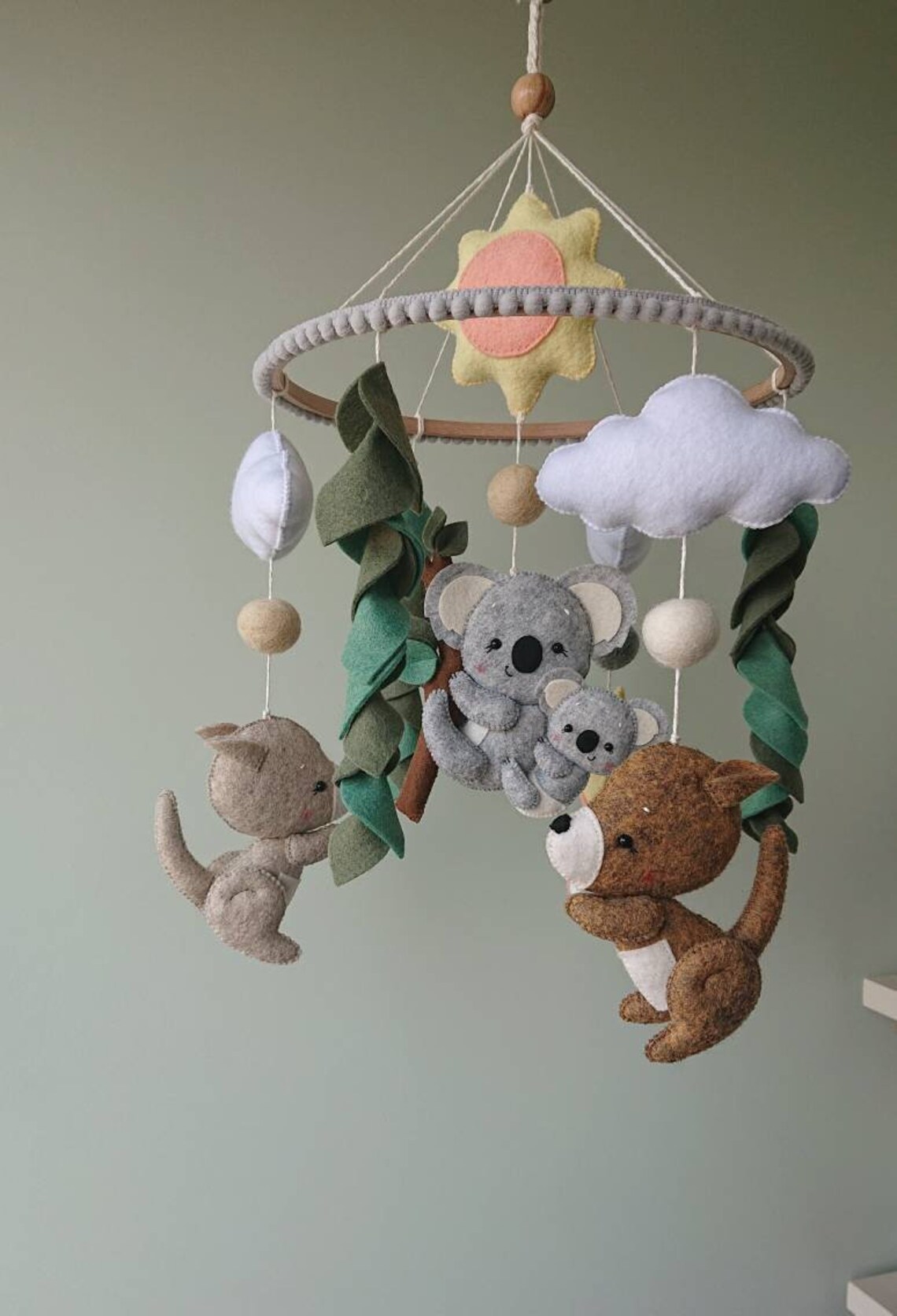 Australian animals mobile koala crib mobile Koala nursery Etsy
