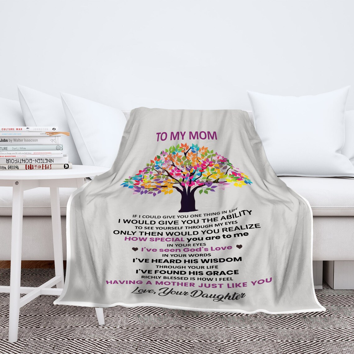 Personalized Blanket for My Mom From Children Personalized Etsy