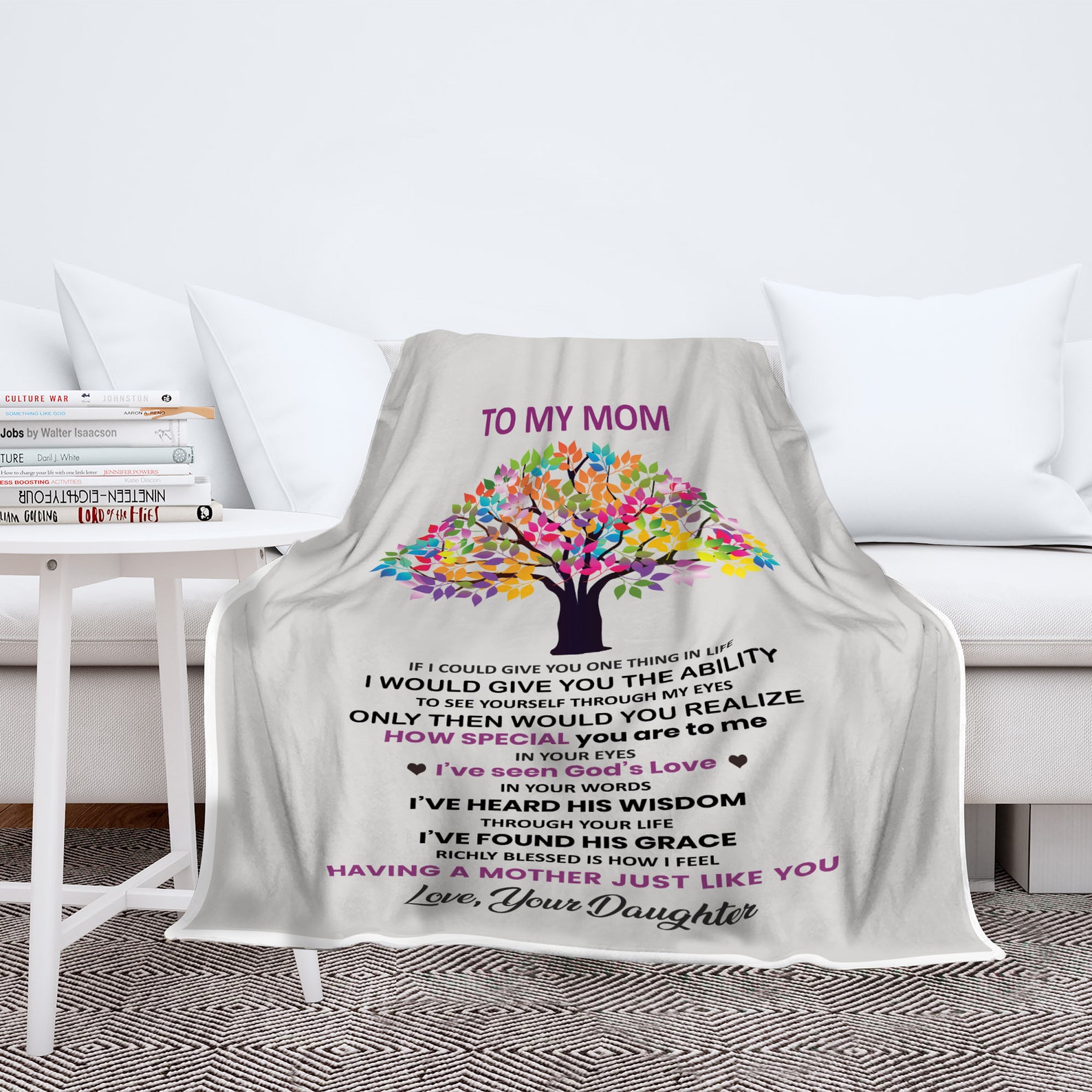 Personalized Blanket for My Mom From Children Personalized Etsy