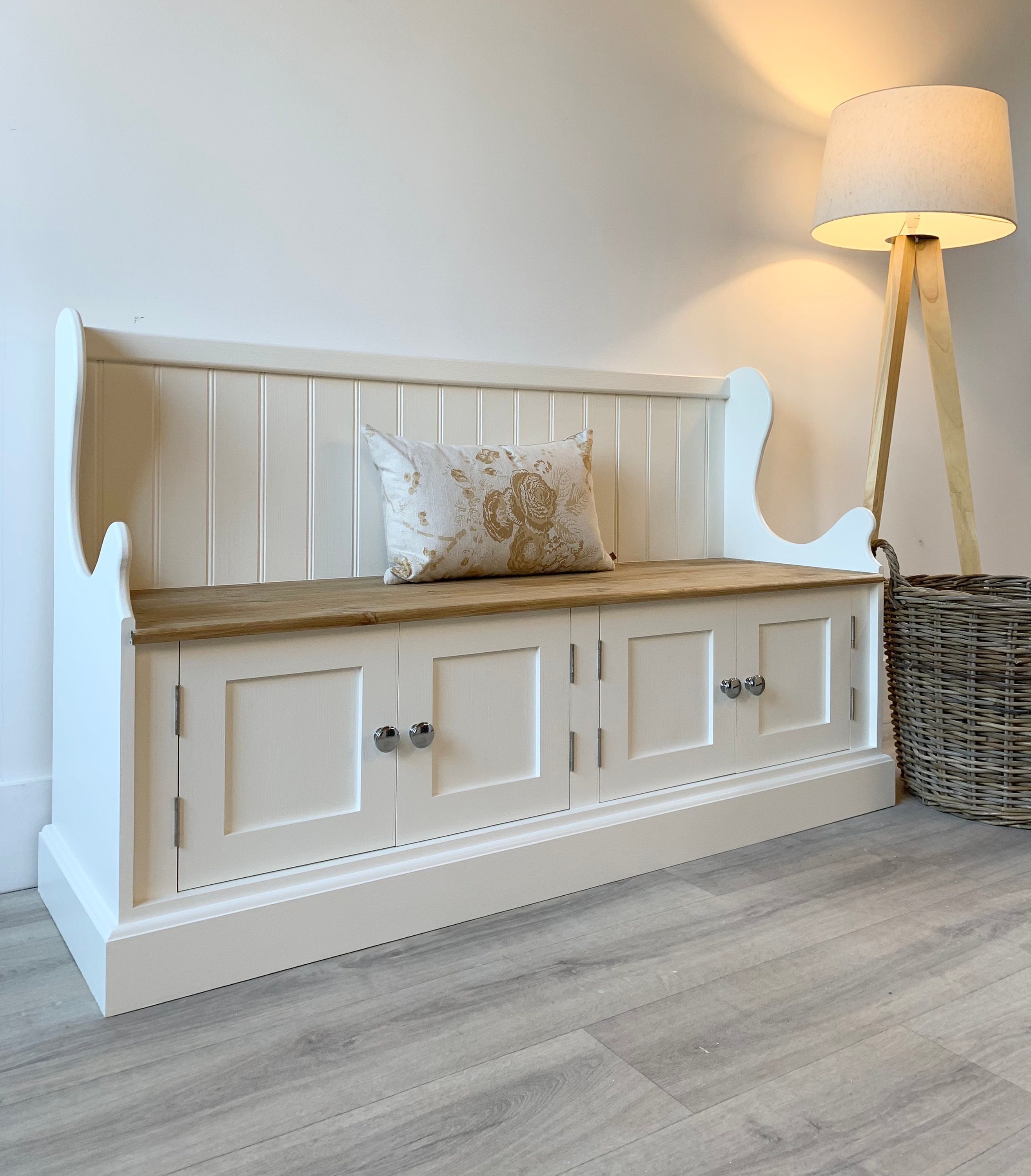 Hall Storage Bench Etsy