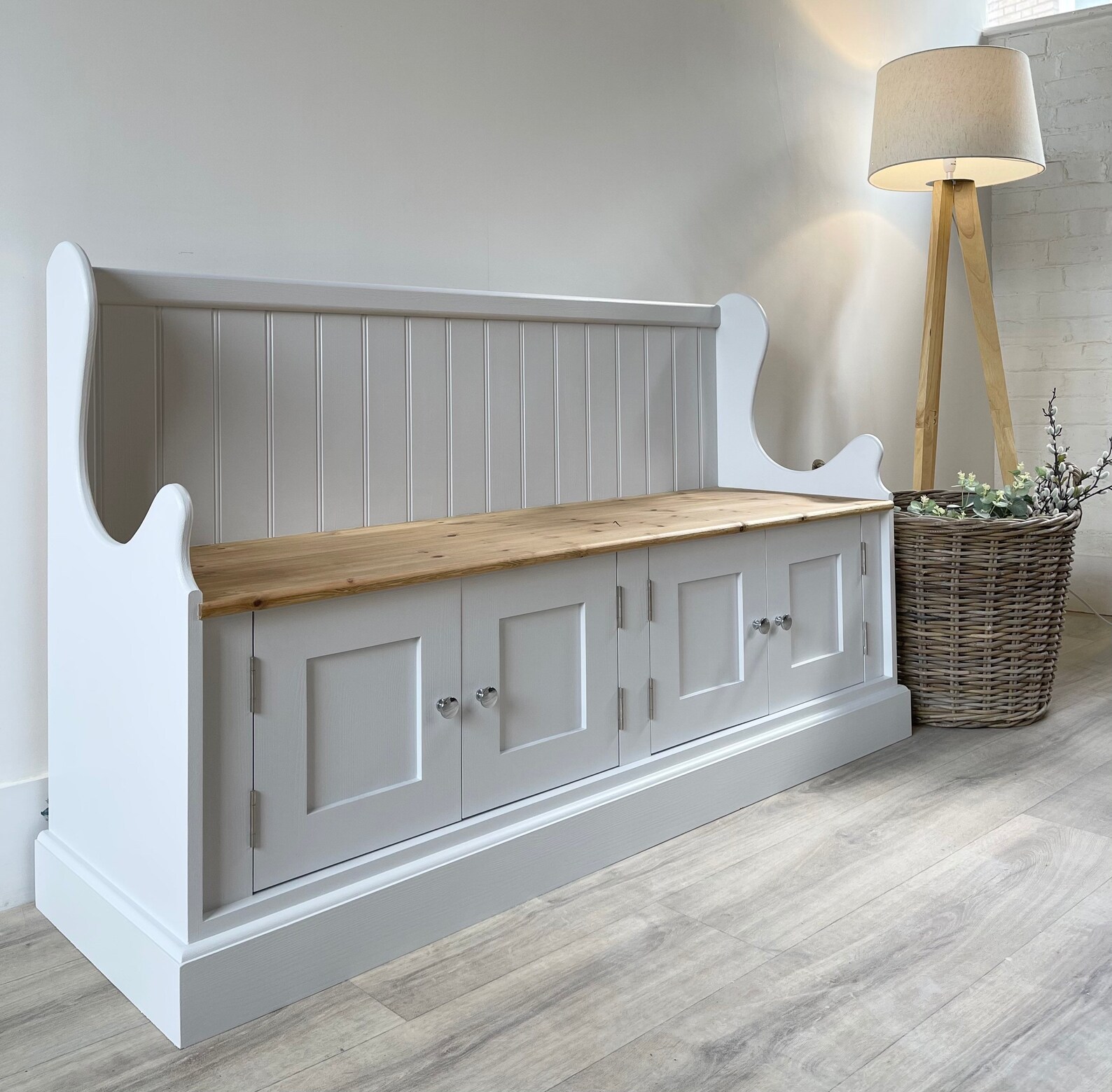 Hall Storage Bench Etsy