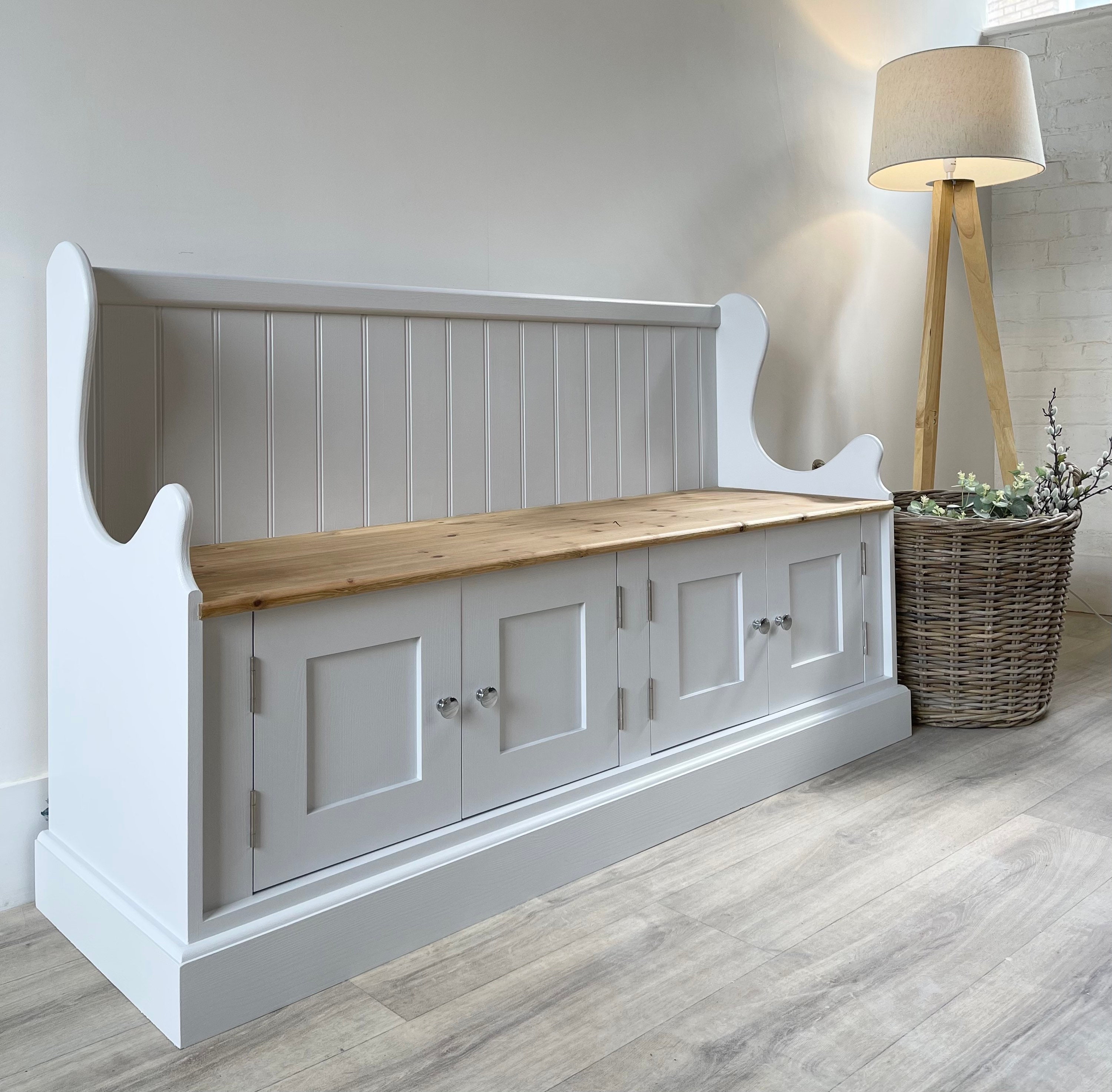 Hall Storage Bench Etsy