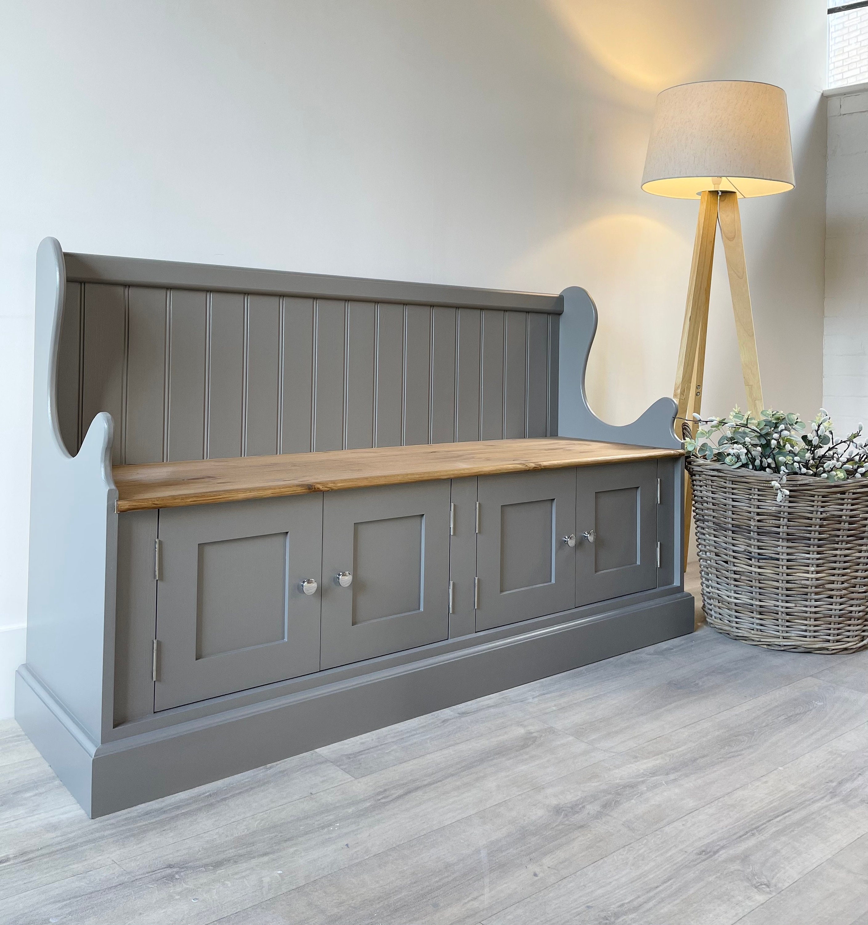 Hall Storage Bench Etsy