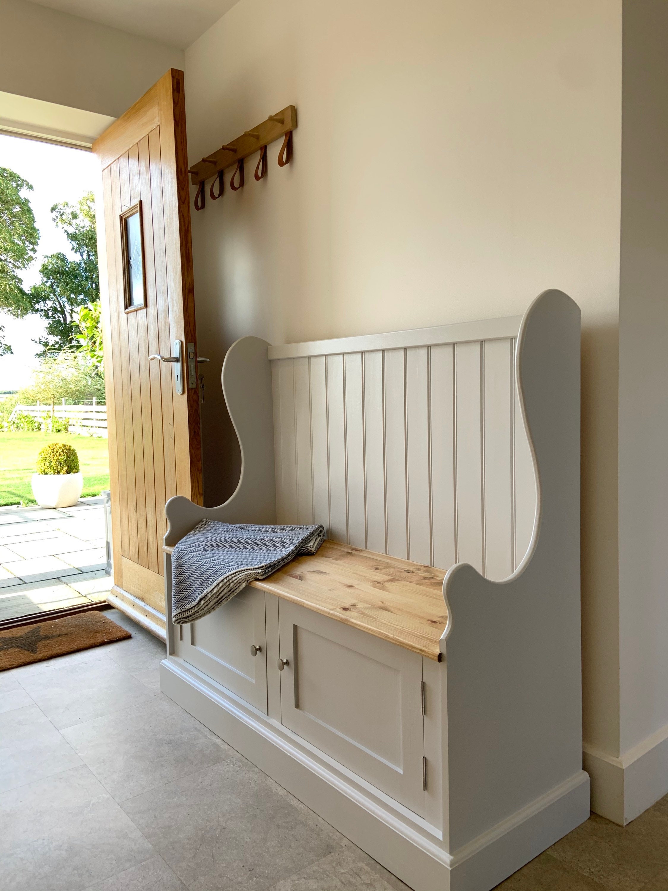 HALL STORAGE BENCH Etsy