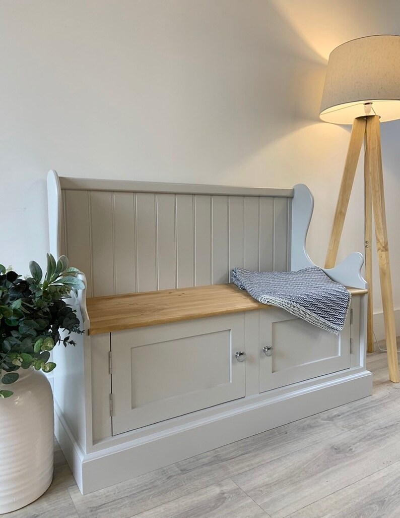 Hall Bench Shoe Storage Bench Boot Room Furniture Monks Etsy UK