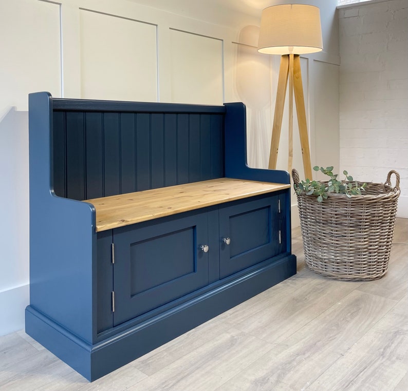 Monks Bench Shoe Storage Bench Hallway/ Kitchen Storage Etsy UK