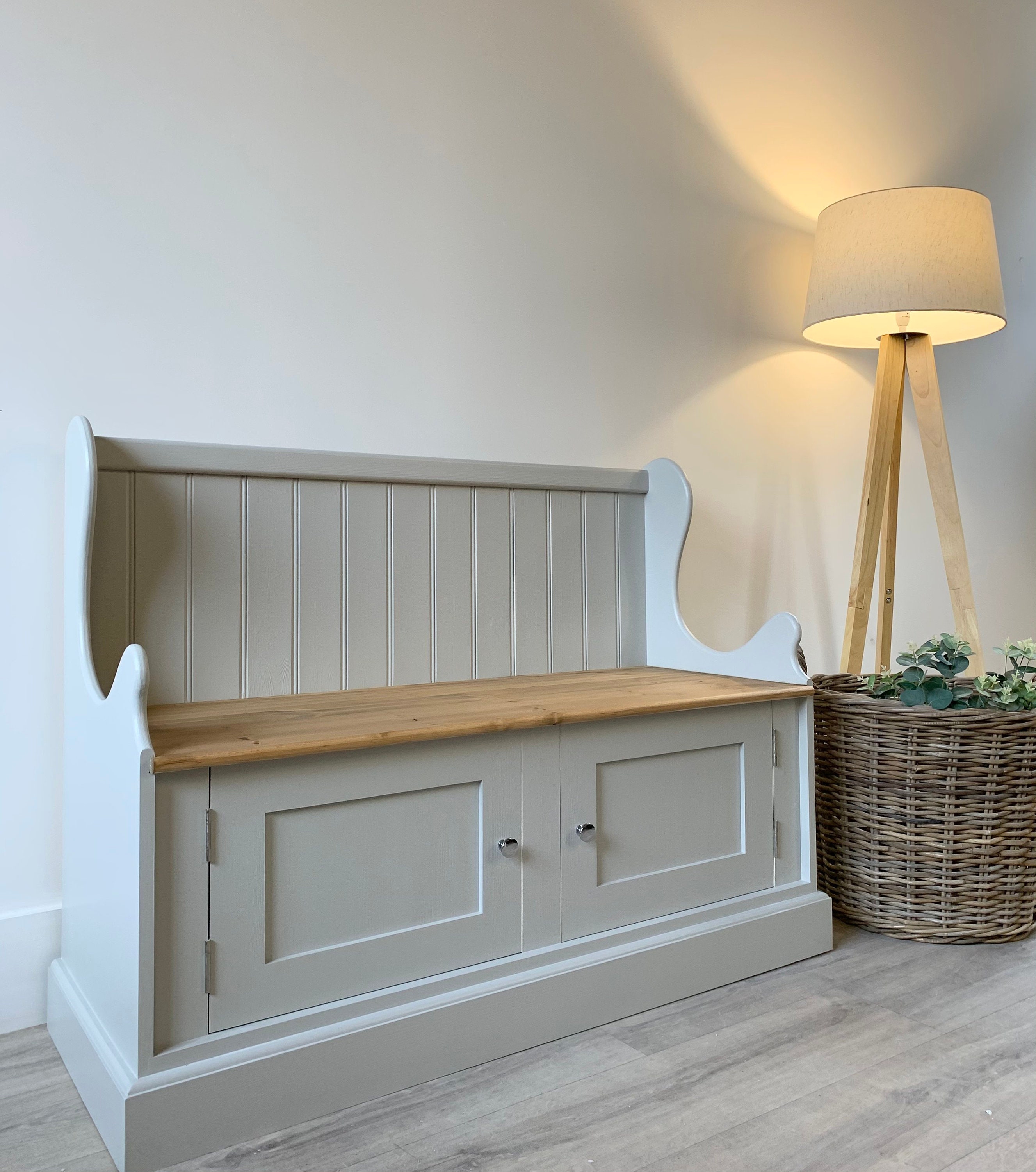 Hall shoe storage bench 3ft Etsy