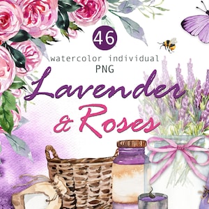 Acuarela Clipart floral Acuarela Jardín clipart Acuarela Rosa clipart Día de las Madres clipart Rústico Invitación de boda digital png