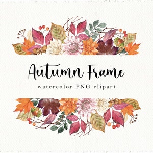 Quadro de outono em aquarela Clipart Decoração de outono Clipart Aconchegante Outono Folhas de outono Clip Art Outono Rústico Floresta Decoração de casa download digital png