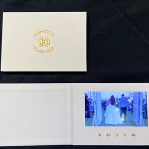 Couple or Business Name Linen Video Book