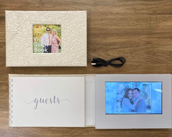 Boda Video / Foto Libro de Visitas Marfil Floral