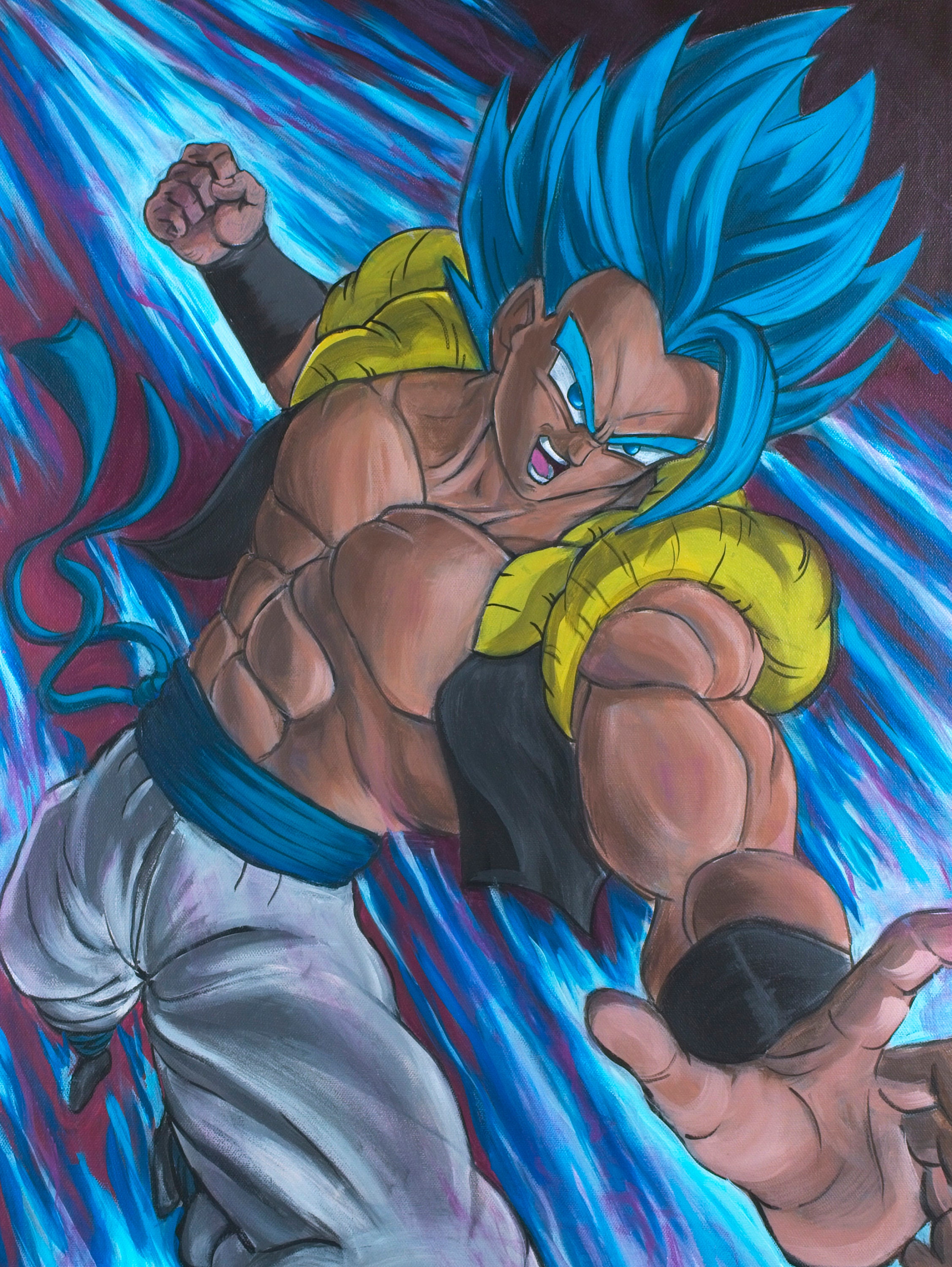 Goku Realistic Super Saiyan Blue Kawaii Chibi Graphic · Creative