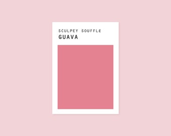 Receta de color para arcilla polimérica - Soufflé de guayaba de Sculpey - Duplicado de color para arcilla polimérica - Mezcla de colores para arcilla de Sculpey - Descarga digital