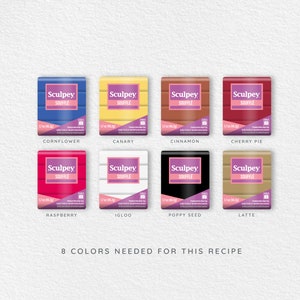 Polymer Clay Color Recipe - Soft Summer - Polymer Clay Color Guide ...