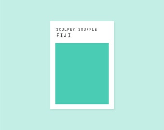 Ricetta per il colore Sculpey Souffle Fiji – Miscelazione di argilla polimerica (download digitale)