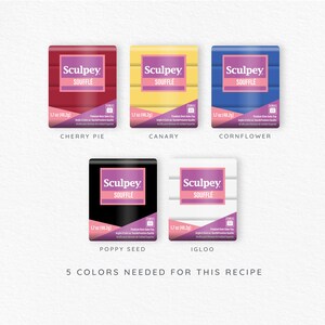 Polymer Clay Color Recipe - Soft Jewel Tones - Polymer Clay Color Guide ...