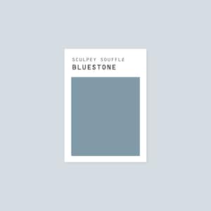 Polymer Clay Color Recipe - Sculpey Souffle Copy Cat Bluestone - Polymer Clay Color Dupe - Sculpey Clay Color Mixing - Digital download