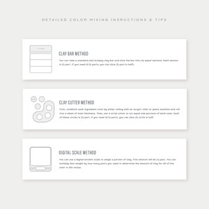 Polymer Clay Color Recipe Southwest Terracotta Polymer Clay Color Guide Sculpey Clay Color Mixing Digital download Spring Palette image 5