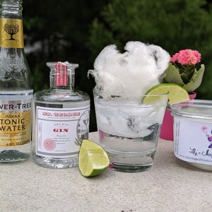 Organic Gin and Tonic Flavored Cotton Candy