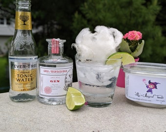 Organic Gin and Tonic Flavored Cotton Candy