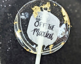Bachelorette, bridal, or engagement party lollipops 10