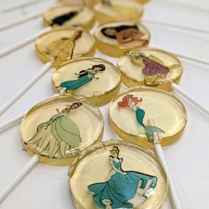10 Custom Disney Princess Lollipops