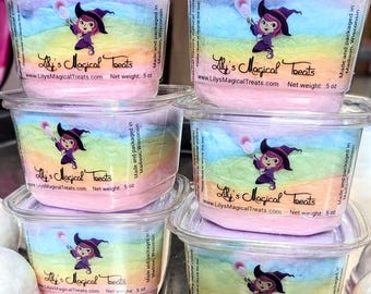 Rainbow Cotton Candy Gift Box | Set Flavors | Bright Colors | Party Favors & Event Treats