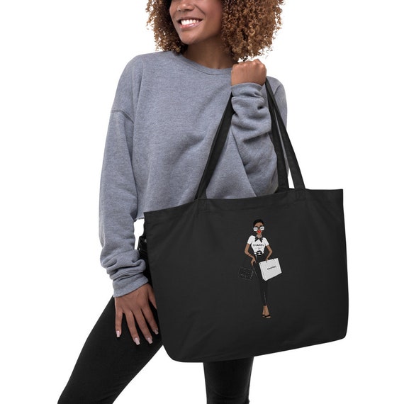 Large organic tote bag