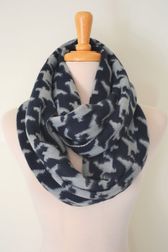 Navy and beige scarf Clearance