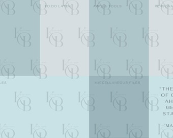 Minimalist Desktop Organizer Wallpaper – Labeled Sections, Digital Download, Productivity Wallpaper Background