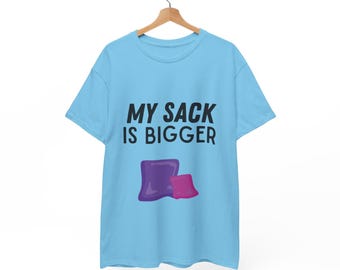 Cornhole T-Shirt – My Sack Is Bigger, Game Day Tee, Tournament Gear