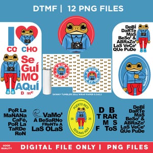 DTMF Camera Tshirt Concho Frog Rana, DTMF Png Files Print | Digital Files Instant Download