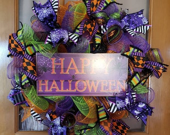Fall wreath, Halloween wreath, Halloween decorations
