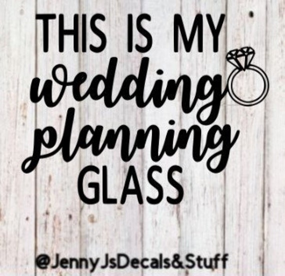 Download Wedding Planning Glass Svg File Etsy