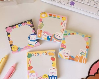 Kawaii Notepad, Cute Memo Pad, Space Memos, Cute Fish Memos