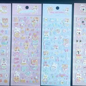 Kpop Polco Deco Sticker Sheets | Cute Toploader Stickers | Kawaii Stickers | Korean Journaling Scrapbooking