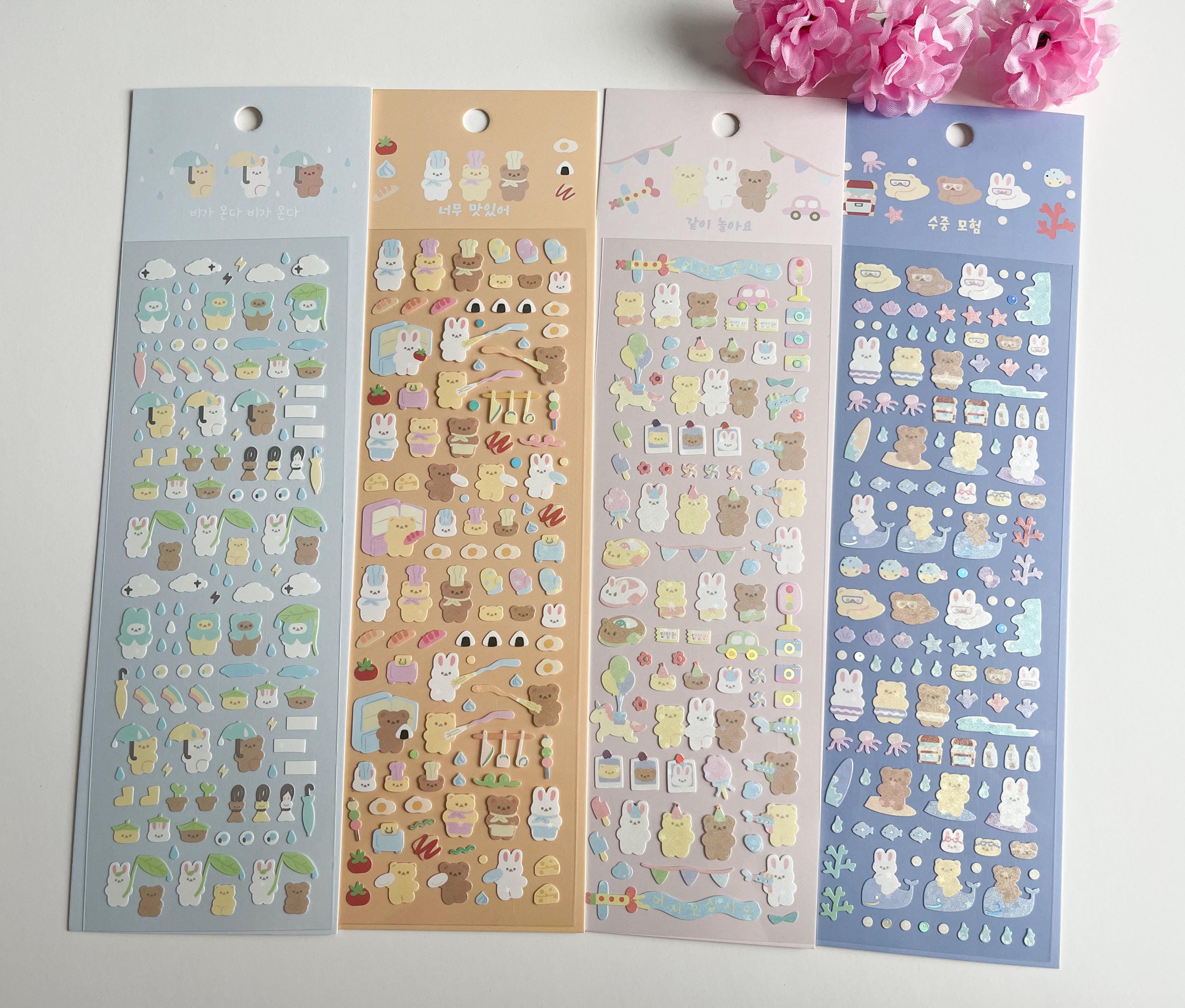 Kpop Toploader Holographic Sticker Sheets, Kawaii Sticker Sheets, Cute ...